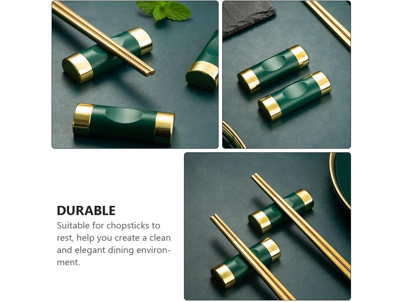  Repose-baguettes vert 4 pièces accessoires la cuisine pratique pour dîner entre amis et repas maison  - Conforama D