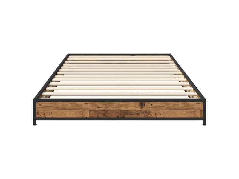  Lit simple- lit adulte -  cadre de lit bois ancien 80 x 200 cm bois d'ingénierie  - Conforama C