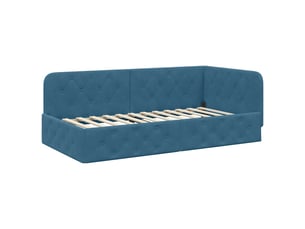 Lit simple 100x200 cm coloris bleu