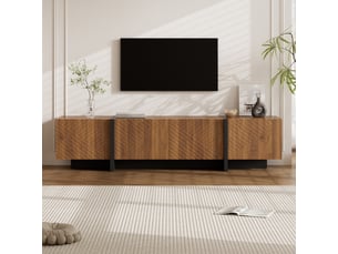 Meuble tv coloris bois foncé 187 cm <strong></strong>  <strong>OPULERANE TRADING LTD</strong>