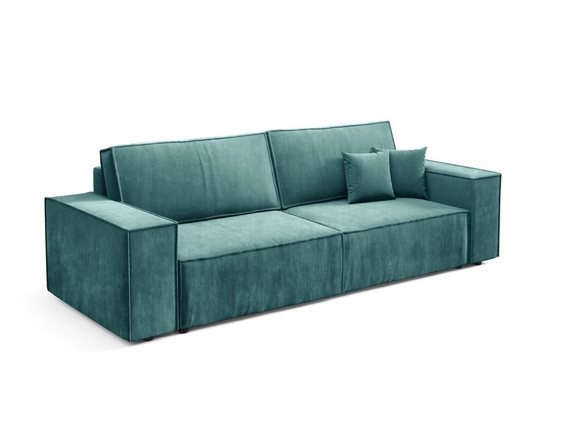 Canapé convertible mille mini turquoise - Conforama C