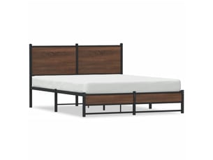 Lit 2 places 150x200 cm coloris marron