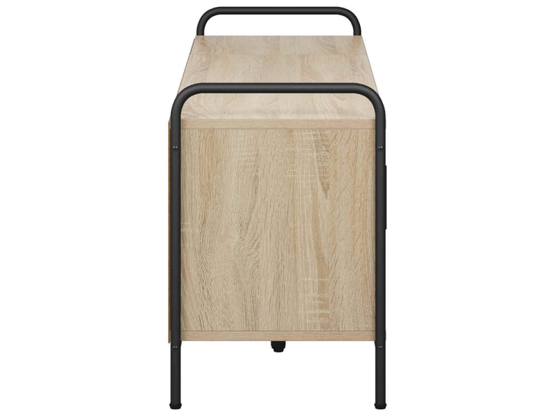  Meuble tv, table tv 133x33x50 cm chêne sonoma bois d'ingénierie  - Conforama E