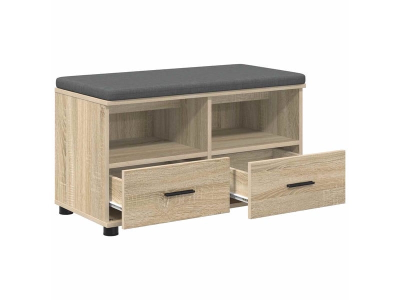  Banc d'entrée, banc interieur chêne sonoma 80x38x46 cm  - Conforama E