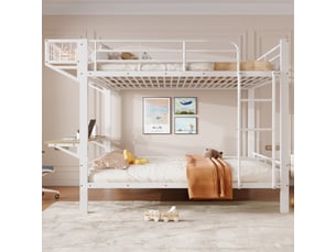 Lit superposé 140x200 cm <strong>MODERNLUXE</strong>  <strong></strong> coloris blanc