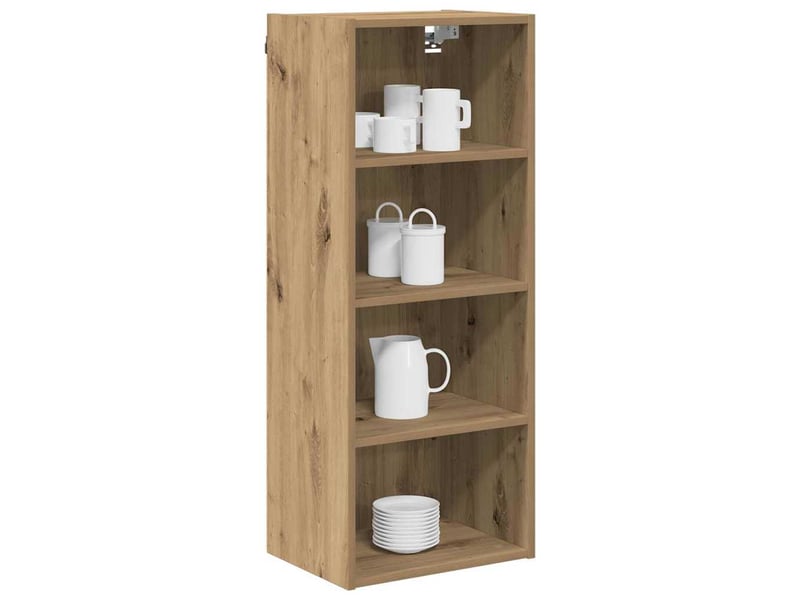  Meuble de rangement cuisine, armoire suspendue chêne artisanal 40x29,5x100cm  - Conforama C
