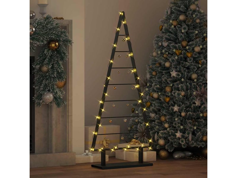  Arbre de noël, sapin de noël en métal noir 125,5 cm acier  - Conforama D