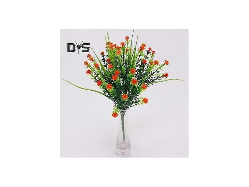 Fleur artificielle écologique à 5 branches, en plastique imperméable et durable, imitation gypsophile.violet - Conforama C