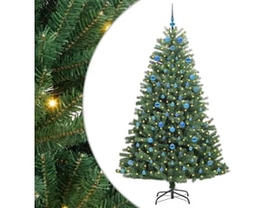 Sapin de noël - arbre de noël artificiel à branches articulées vert 210 cm