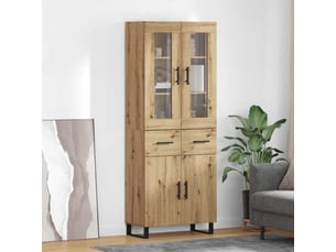 Armoire     <strong></strong> <strong></strong> coloris bois clair largeur 69.5 cm