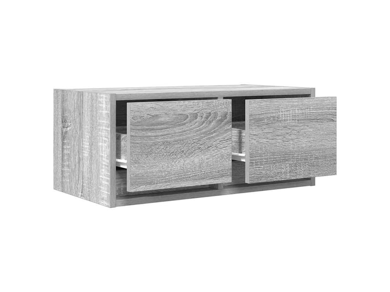  Meuble tv - banc tv - meuble de rangement sonoma gris 60x31x25,5 cm bois d'ingénierie  - Conforama D