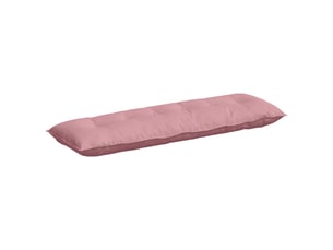 Coussin de dos, coussin de dossier rose 160 x 50 cm tissu en velours côtelé cf54973