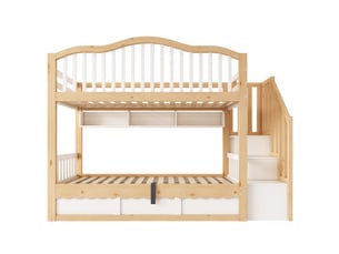 Lit superposé 90x200 cm <strong></strong> <strong>OMNIGLINT TRADING LTD</strong> coloris bois clair