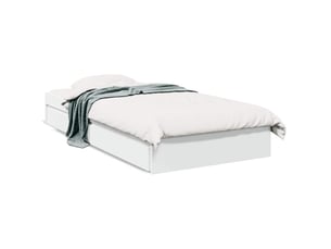 Lit simple 90x200 cm    coloris blanc