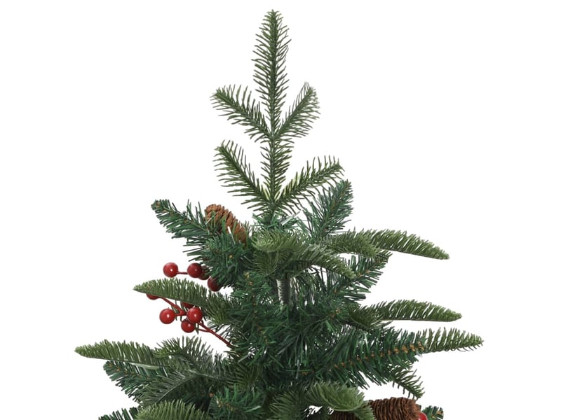  Sapin de noël artificiel, arbre de noël avec pommes de pin et baies 150 cm shl2575  - Conforama D
