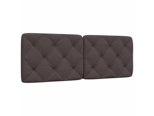 Coussin de tête de lit, coussin décoratif marron foncé 120 cm tissu