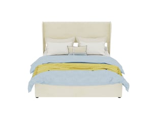 Lit coffre 140x200 cm coloris beige