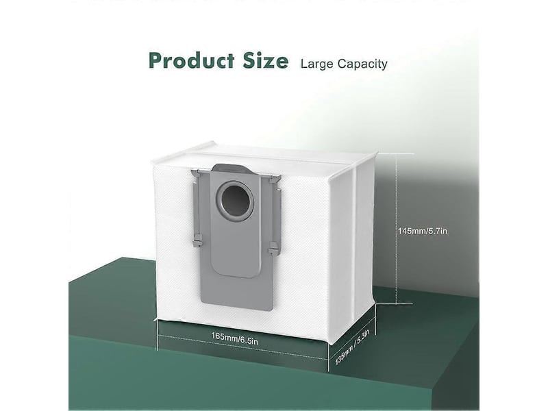 28 pack replacement vacuum bags, for s8+ pro ultra, s7 maxv ultra, q8 max+,,q5automatic dirt disposal bags - Conforama B
