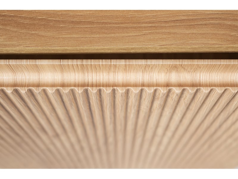 Meuble sous vasque suspendu avec panier à linge 2t novo l.100 cm effet chêne hikora - Conforama R