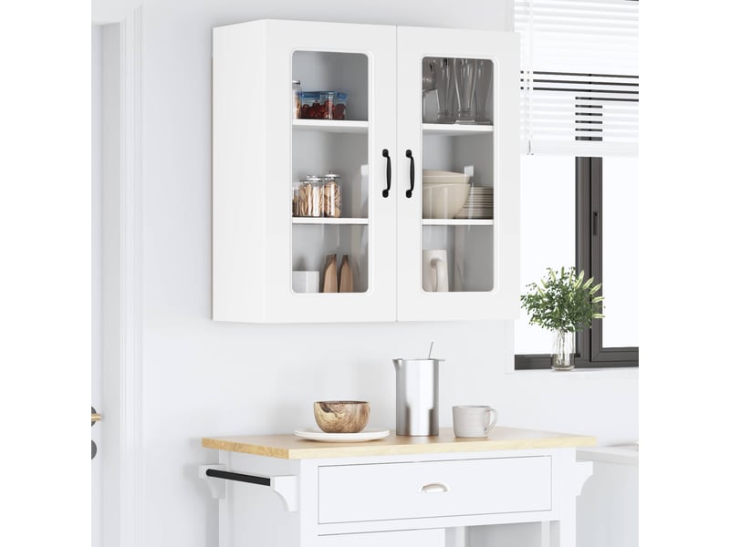  Meuble mural de cuisine | armoire de cuisine blanc 80x31x80cm shl9220  - Conforama D
