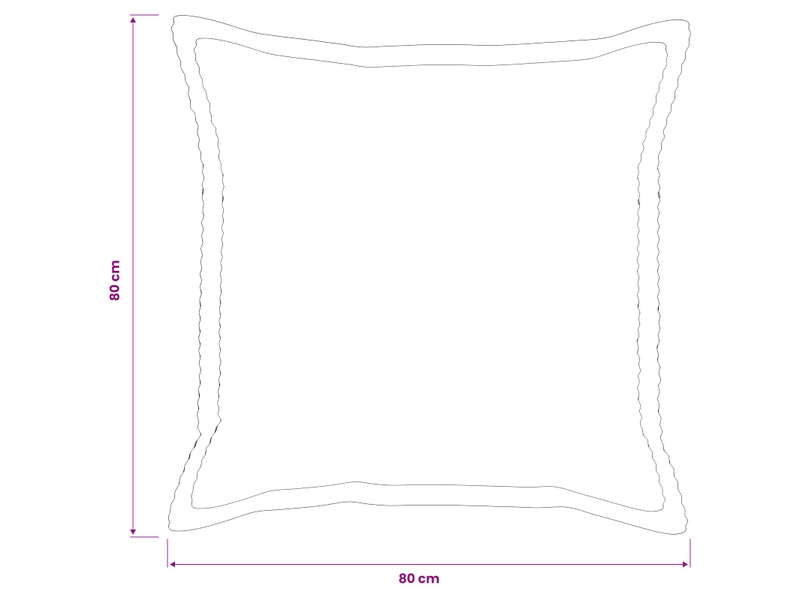 Lot de 2 housses de coussin houten gris vert clair 80 x 80 cm cf49332 - Conforama E
