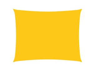Voile de parasol - voile d'ombrage tissu oxford rectangulaire 3,5x4,5 m jaune