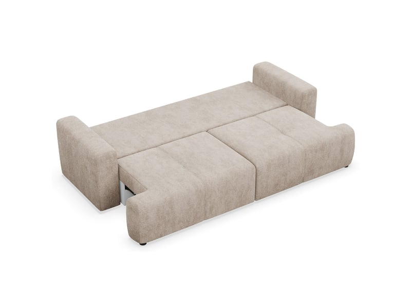  Selsey cobbly - canapé convertible - 244 cm - chenille onyx beige Cobbly - Conforama D