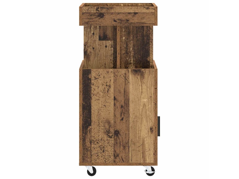 Chariot de service, chariot de bar bois ancien 50x41x89 cm bois d'ingénierie  - Conforama E