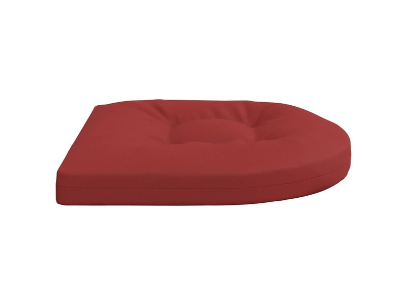  Lot de 4 coussins de siège, coussins d'assise 100 % polyester rouge cf60085  - Conforama D