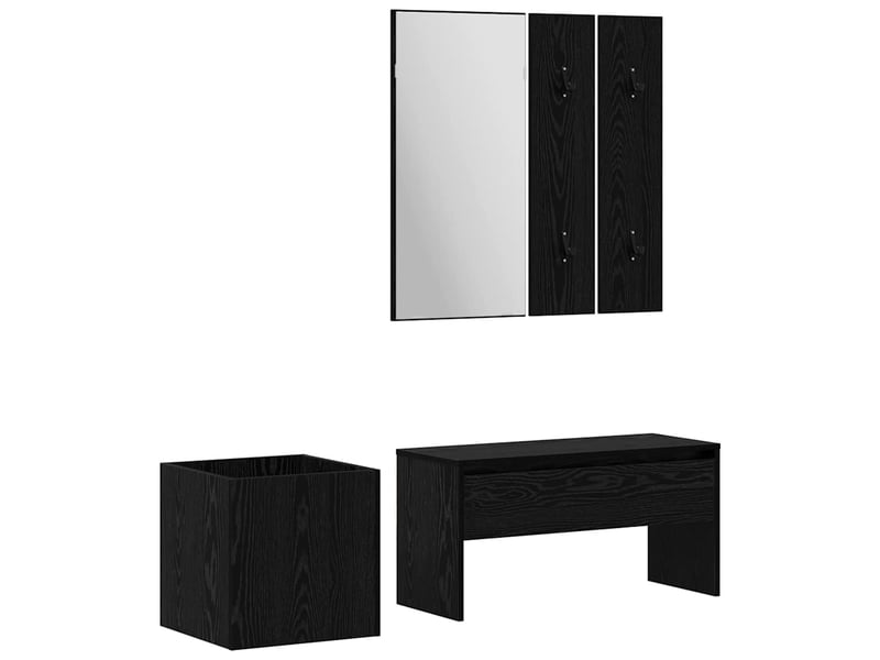  Ensemble de meubles d'entrée 5 pc 80x30,5x40 cm  - Conforama A
