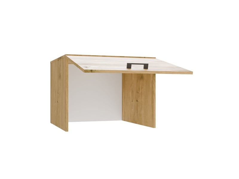  Pola Rehausse - Meuble de salle de bains, à placer au-dessus d'un lave-linge/sèche-linge - 64x50x64 cm - Chêne artisan  - Conforama D