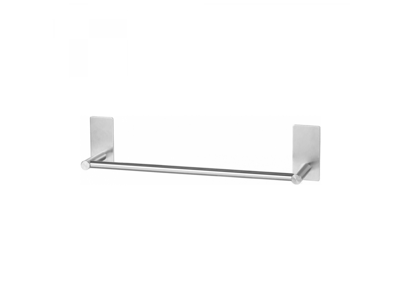  Porte-serviettes pour salle de bain, 40 cm, sans perçage, autocollant, en acier inoxydable, porte-serviettes pour cuisine et salle de bain, argent br Towel rack - Conforama A