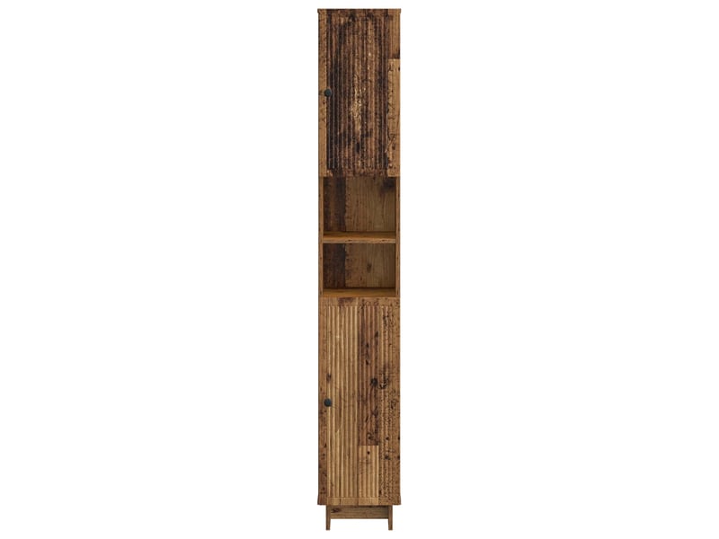 Colonne de salle de bain avec étagère ouverte ede bois ancien  - Conforama D