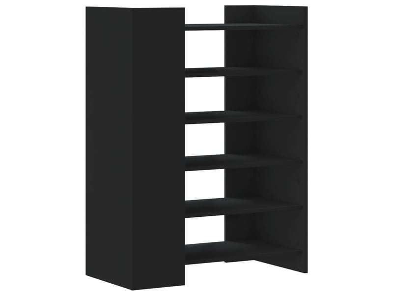  Meuble à chaussure, armoire à chaussures noir 74,5x37,5x100 cm bois d'ingénierie  - Conforama A