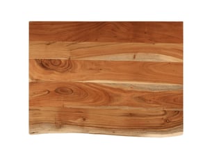 Comptoir de salle de bain, plan de travail 80x60x3,8 cm rectangulaire acacia cf65777