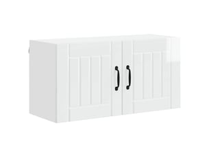 Meuble mural de cuisine, armoire de cuisine blanc brillant 80x31x40cm shl8910