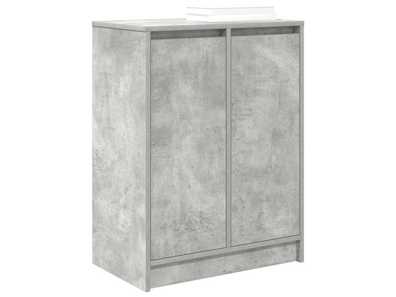  Meuble à chaussure, armoire à chaussures gris béton 57x34x76 cm bois d'ingénierie  - Conforama D