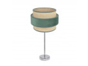 Lampe à poser fabrilamp reyes chromenaturel-vert 1 x e27 64 x 30 x 30 cm