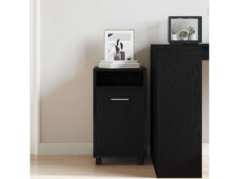  Meuble de rangemenrt, armoire latéral sur roulettes 33 x 38 x 60 cm bois d'ingénierie  - Conforama C