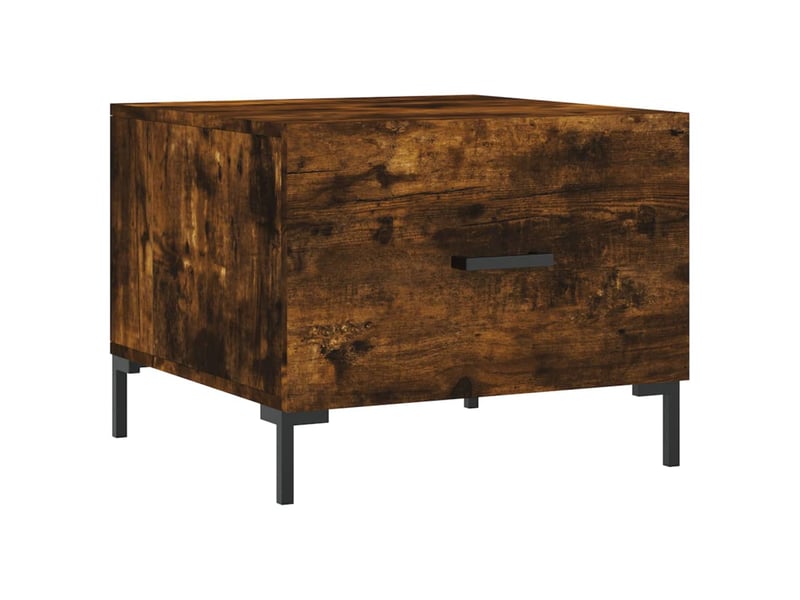  Tables basses 2 pcs - table de salon - table à thé chêne fumé 50x50x40 cm bois d'ingénierie  - Conforama E