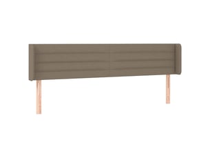 Tete de lit A poser largeur 203 cm   taupe