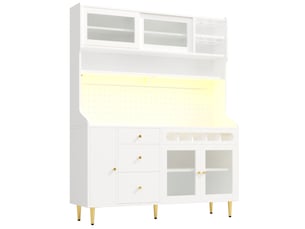 Buffet 2 porte(s) 1 tiroir(s) - 145 cm coloris blanc