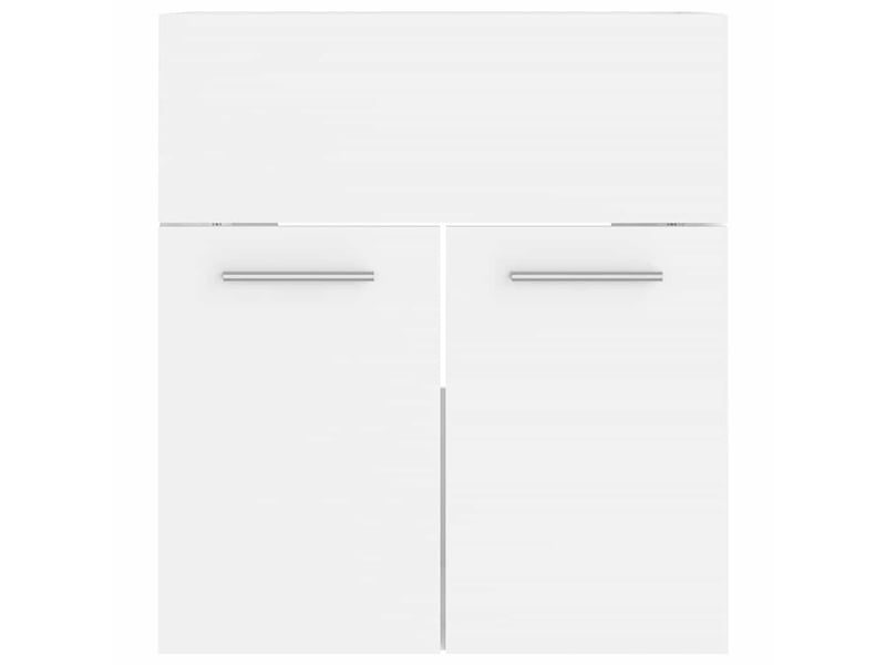  Ensemble de meubles de salle de bain blanc aggloméré cf63890  - Conforama D