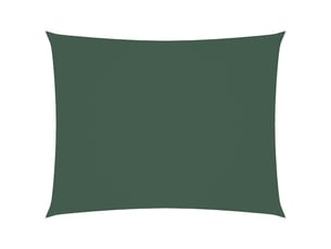 Voile de parasol - voile d'ombrage tissu oxford rectangulaire 3x4,5 m vert foncé