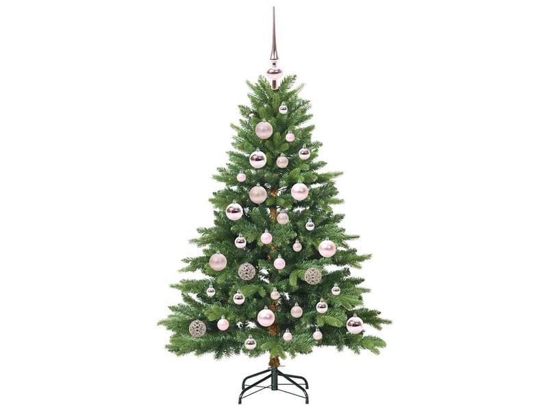 Sapin de noël artificiel, arbre de noël avec 150 led vert 120 cm pe et pvc shl7883 - Conforama D