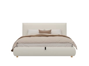 Lit coffre 180x200 cm BLACKCOLORS   coloris blanc
