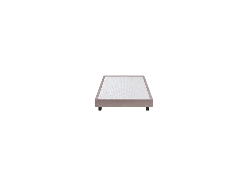  Sommier tapissier rembourré 2 places 160x190 rose avec zone bassin renforcée 7990430 - Conforama A