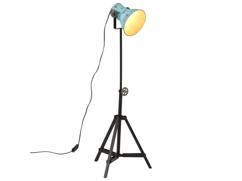  Lampadaire salon, lampe sur pied 25 w bleu délavé 35x35x6595 cm e27  - Conforama B