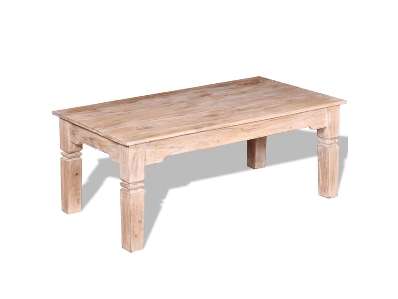  Table basse | table d'appoint salon bois d'acacia 110x60x45 cm  - Conforama A