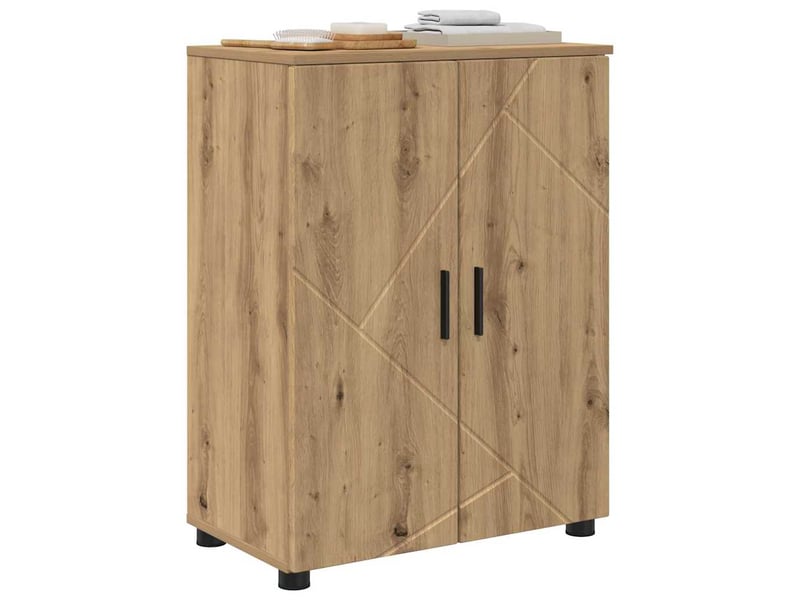  Cabinet de salle de bain, armoire salle de bain chêne artisanal 60 x 35 x 80 cm cf65289  - Conforama C